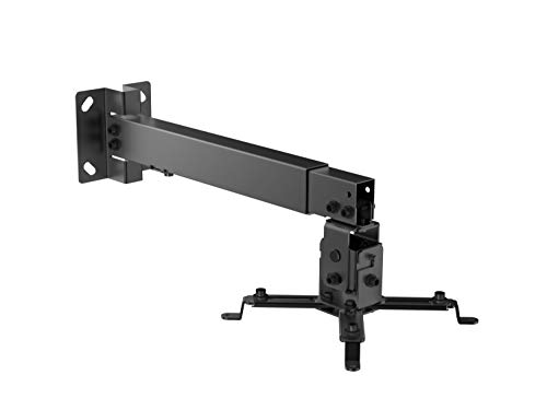 Equip 650702 Universal (Decken-/Wand-Halterung Höhe und Abstand verstellbar max. 20kg) schwarz von Equip