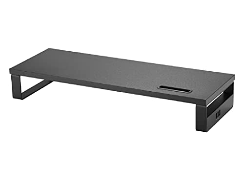 Equip 650881Monitorerhöhung mit USB Anschluss/Flachbildschirm-Tischhalterung/freistehend/schwarz von Equip