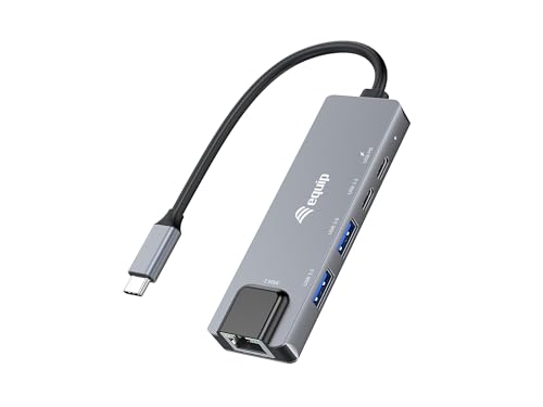 Equip Adapter USB-C -> RJ45 10/100/1000/2500 Mbps + USB 3.2 von Equip