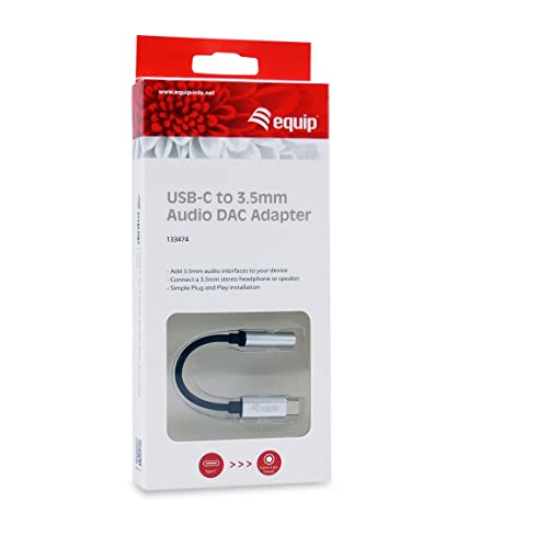 Equip Adapterkabel USB-C -> Audio St/Bu 3.5mm /15cm Kabel von Equip