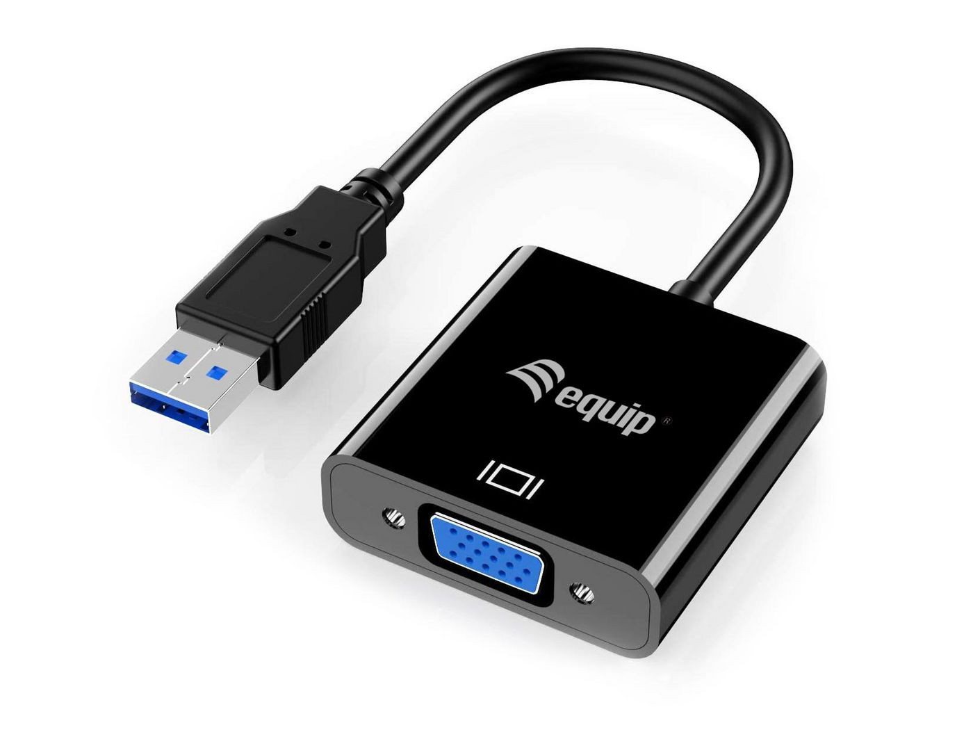 Equip EQUIP Adapterkabel USB3.0->VGA St/Bu 0.15m 1920x1080/60Hz sw Computer-Kabel Equip EQUIP Adapterkabel USB3.0->VGA St/Bu 0.15m 1920x1080/60Hz sw Computer-Kabel von Equip