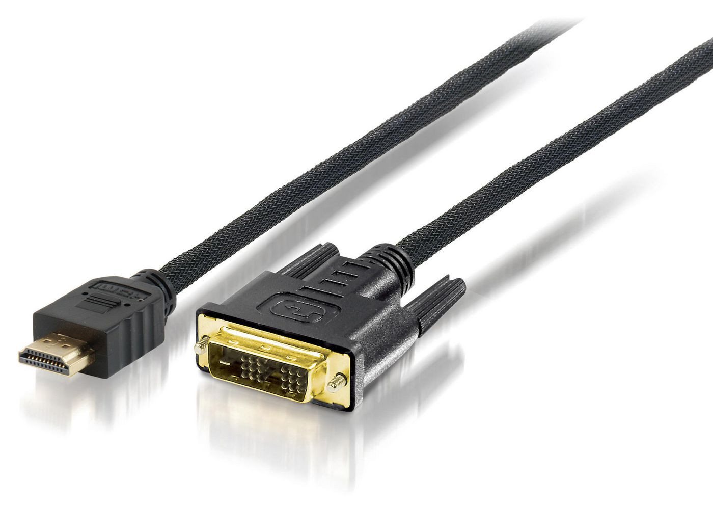 Equip EQUIP Monitorkabel DVI-D <=> HDMI 10m St/St HDMI-Kabel von Equip