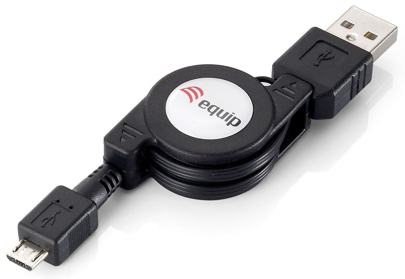 Equip EQUIP USB2.0 Typ A -> Micro B St/St 1m aufrollbar USB-Kabel Equip EQUIP USB2.0 Typ A -> Micro B St/St 1m aufrollbar USB-Kabel von Equip