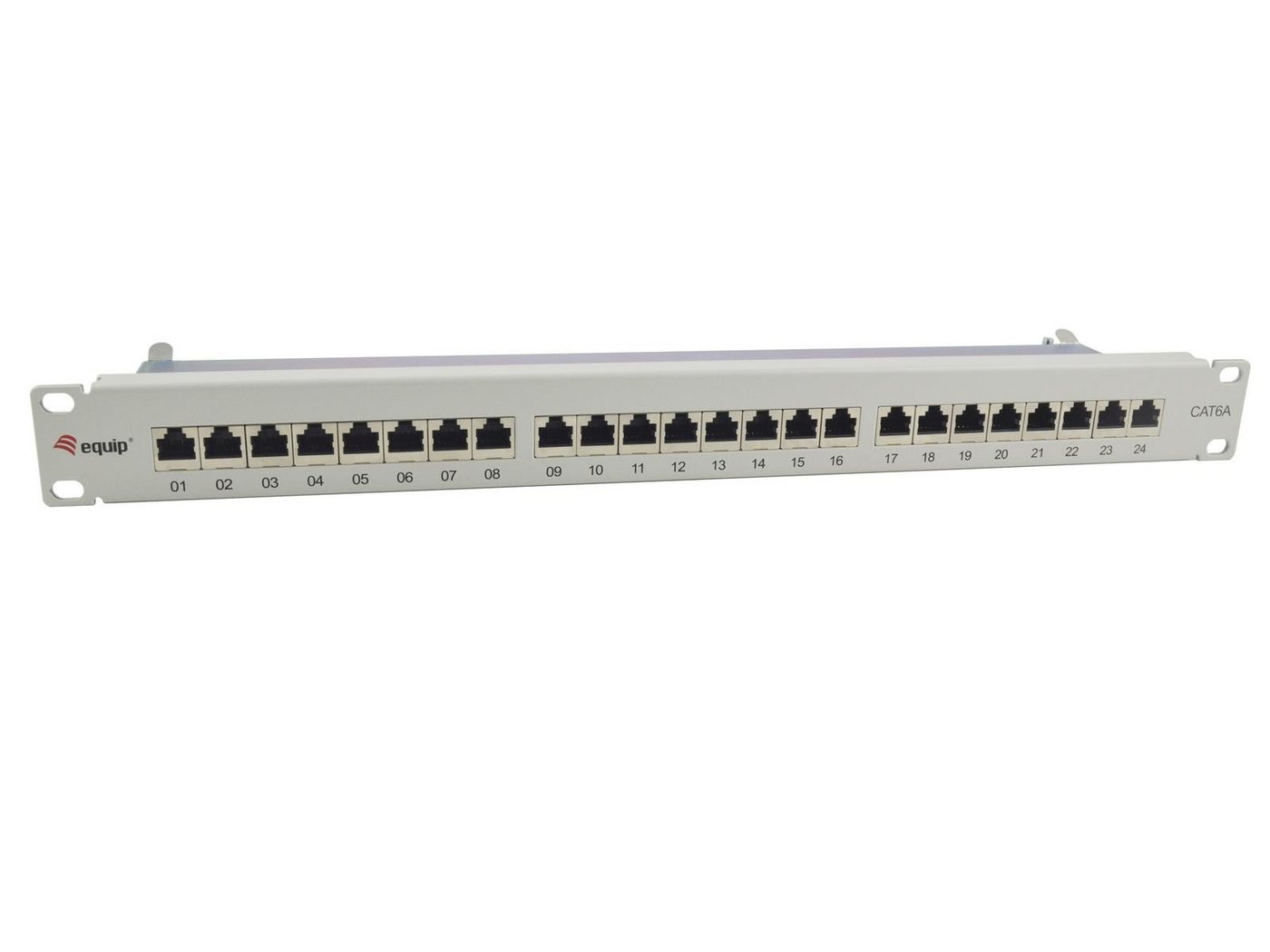 Equip Equip 326525 Equip Patchpanel 24x RJ45 Cat6A 19" 1HE grau Netzwerk-Patch-Panel Equip Equip 326525 Equip Patchpanel 24x RJ45 Cat6A 19" 1HE grau Netzwerk-Patch-Panel von Equip