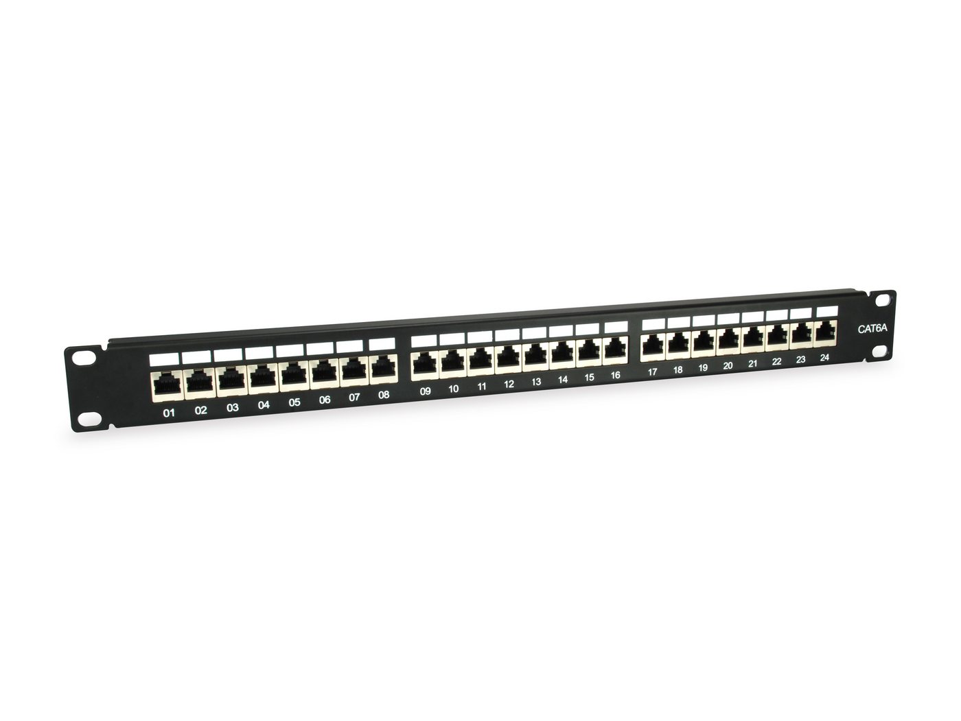 Equip Equip 326625 Equip Patchpanel 24x RJ45 Cat6A 19" 1HE schwarz Netzwerk-Patch-Panel Equip Equip 326625 Equip Patchpanel 24x RJ45 Cat6A 19" 1HE schwarz Netzwerk-Patch-Panel von Equip