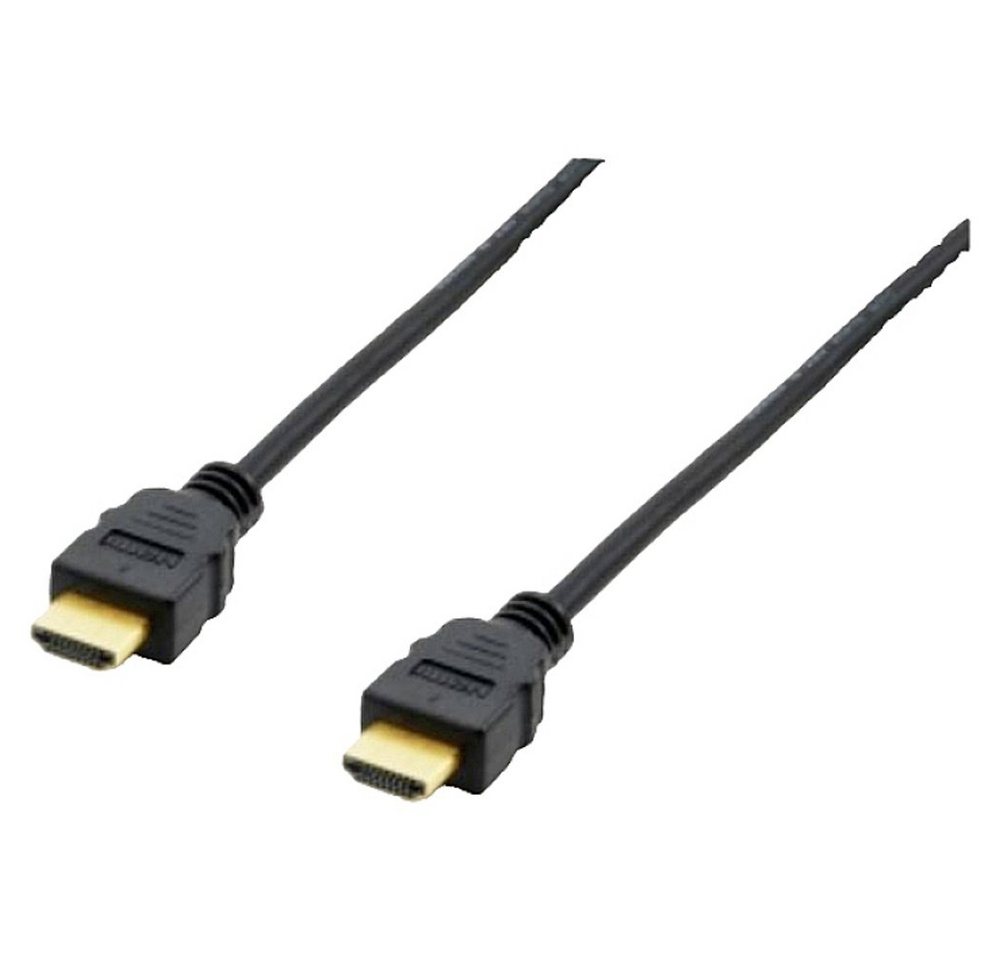 Equip Equip HDMI Anschlusskabel HDMI-A Stecker 3.00 m Schwarz 119351 4K UHD, HDMI-Kabel, (300.00 cm) von Equip