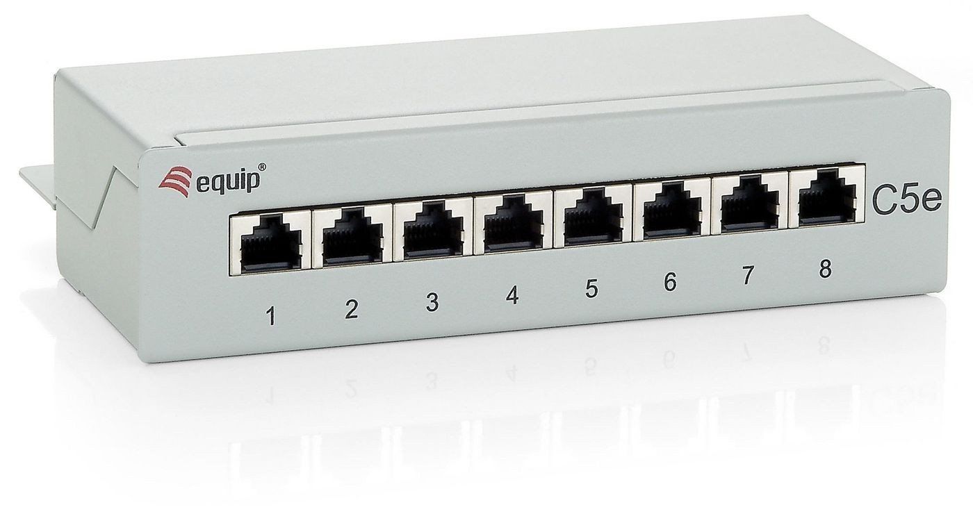 Equip Equip Patch Panel 19"" Cat5/E 8-Port Desktop Netzwerk-Switch Equip Equip Patch Panel 19"" Cat5/E 8-Port Desktop Netzwerk-Switch von Equip