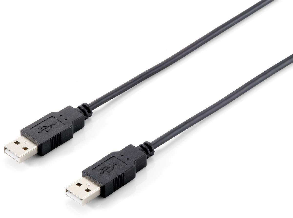 Equip Equip USB Kabel 2.0 A -> A St/St 3.00m schwarz Polybeute USB-Kabel von Equip