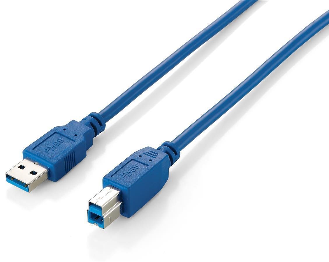 Equip Equip USB Kabel 3.0 A-B St/St 1.8m blau Polybeutel Computer-Kabel von Equip