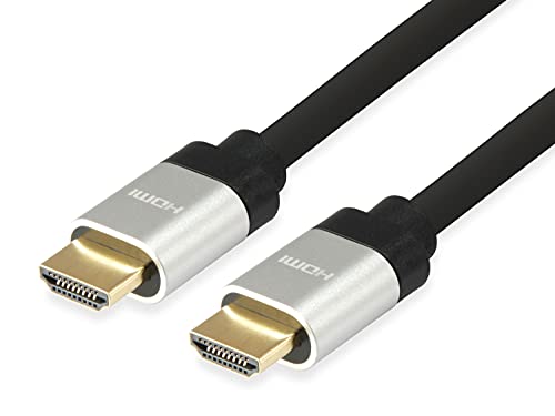 Equip High Speed HDMI Kabel 2.0 4K/30 HZ St/St Aluminiumgehäuse, 10,00 m von Equip