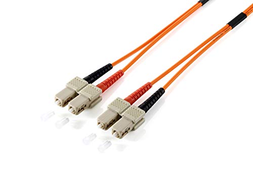 Equip LWL-Patchkabel-Glasfaserkabel (SC->SC 2.00m Singlemode Duplex OS2 gelb Polybeutel) von Equip