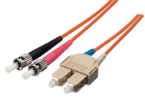 Equip LWL-Patchkabel-Glasfaserkabel (ST->SC 2.00m Singlemode Duplex OS2 gelb Polybeutel) von Equip