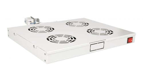 Equip Lüftermodul 19" für Serverschränke, 4xLüfter RAL7035 von Equip