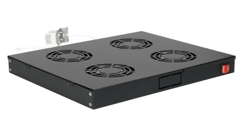 Equip Lüftermodul 19" für Serverschränke, 4xLüfter RAL9005 von Equip