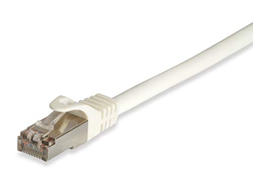 Equip Patchkabel RJ45 Cat6A Pro S/FTP (S-STP) Cat7 Rohkabel Poybeutel 2,00 m Weiß von Equip