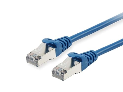 Equip Patchkabel RJ45 Cat6A S/FTP (S-STP) PIMF 10,00 m Blau von Equip