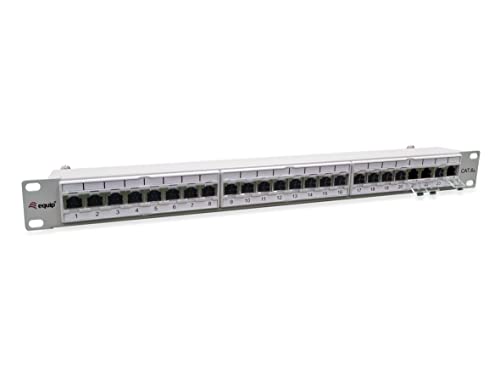 Equip Patchpanel 24x RJ45 Cat6A 19" 1HE grau von Equip