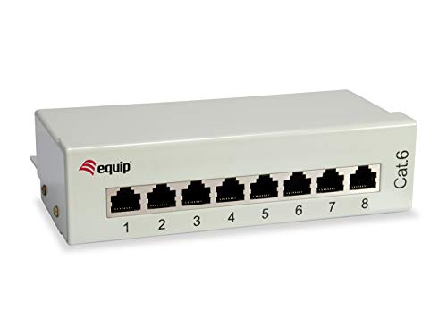 Equip Patchpanel 8X RJ45 Cat6 10" Tischgehäuse Equip Patchpanel 8X RJ45 Cat6 10" Tischgehäuse von Equip