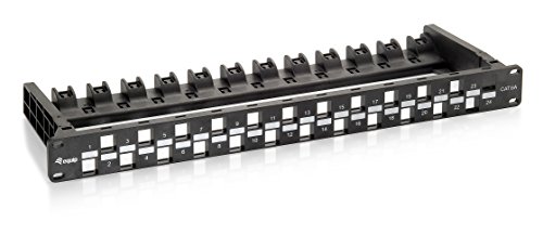 Equip Patchpanel Cat6a ungeschirmt 24x Keystone schwarz Equip Patchpanel Cat6a ungeschirmt 24x Keystone schwarz von Equip