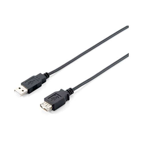 Equip USB Kabel A -> A St/ BU 1,80 m Polybeutel, schwarz von Equip