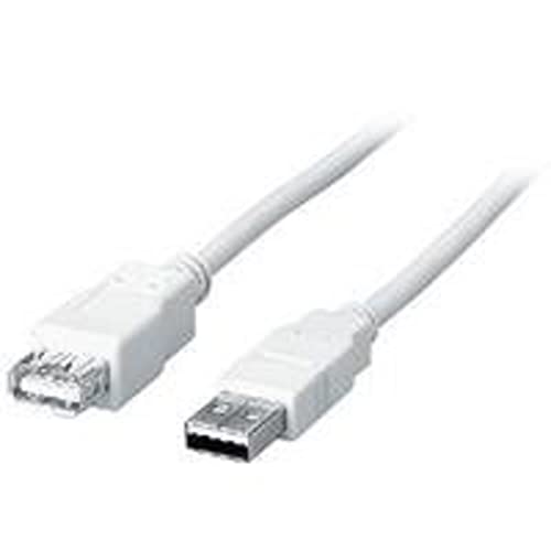 Equip USB Kabel A -> A St/ BU 1,80 m Polybeutel, weiß von Equip