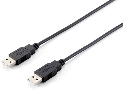 Equip USB Kabel A -> A St/5,00 m Polybeutel, schwarz von Equip