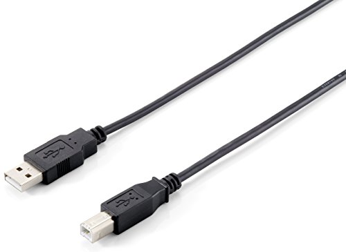 Equip USB Kabel A -> B St/5,00 m Polybeutel, schwarz von Equip