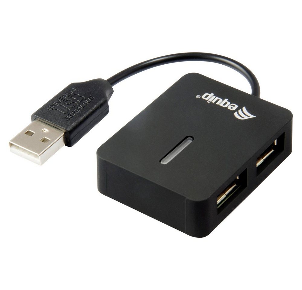 Equip USB-Verteiler Equip 2 Port USB 2.0-Hub Schwarz Equip USB-Verteiler Equip 2 Port USB 2.0-Hub Schwarz von Equip