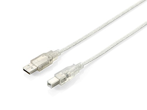 Equip USB2.0 Kabel USB Anschlusskabel (A/Stecker - B/Stecker 3,0 m) silber von Equip