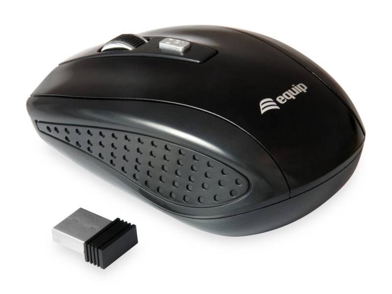 Equip kabellose Reisemaus mit 4 Tasten, schwarz Equip kabellose Reisemaus mit 4 Tasten, schwarz von Equip