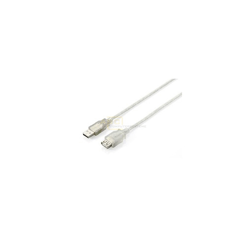USB2.0 Verlängerung  A-Stecker -> A-Buchse 1.8m grau von Equip
