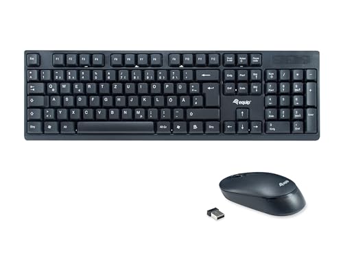 equip 245220 Kabelloses Tastatur- und Mausset, DE Layout (QWERTZ) von Equip