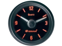 Equus 656789 Autoeinbauinstrument Quarzuhr analog 4 LEDs Blau, Grün, Gelb, Rot 52 mm von Equus