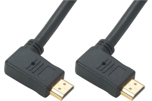 Erard HDMI 2.0 Kabel seitlich gewinkelt 90° 5m schwarz von Erard