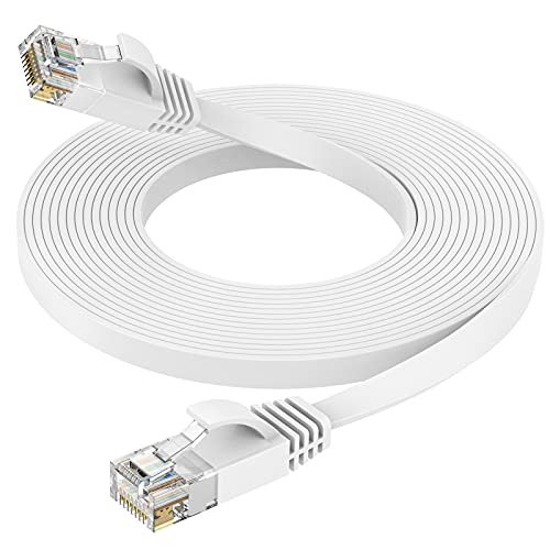 Ercielook Lan Kabel 10meter CAT6 High Speed Netzwerkkabel mit Kabelclips - lankabelverlaengerung für PS5/4 Router Modem TV Switch Laptop von Ercielook