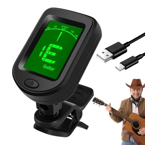 Erconsso Gitarren-Stimmgerät zum Anklippen, wiederaufladbares Stimmgerät für Bass, Saiteninstrument-Stimmwerkzeug mit LCD-Display für Anfänger, Spieler, Studio, Praxis, Klassenzimmer Erconsso Gitarren-Stimmgerät zum Anklippen, wiederaufladbares Stimmgerät für Bass, Saiteninstrument-Stimmwerkzeug mit LCD-Display für Anfänger, Spieler, Studio, Praxis, Klassenzimmer von Erconsso