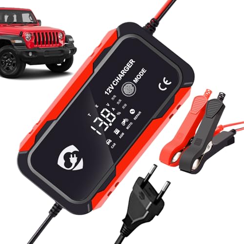Erconsso Trickle Ladegerät für Motorradbatterie, Rinnle Ladegerät - Smart 12V Auto Battery Ladegerätauto Teile,Motorradzubehör, multifunktionale Automobilwerkzeuge für SUVs und kleine LKW-Fahrzeuge Erconsso Trickle Ladegerät für Motorradbatterie, Rinnle Ladegerät - Smart 12V Auto Battery Ladegerätauto Teile,Motorradzubehör, multifunktionale Automobilwerkzeuge für SUVs und kleine LKW-Fahrzeuge von Erconsso