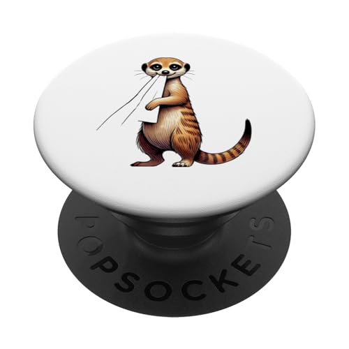 Erdmännchen Erdmännchen Liebhaber Süß Tierliebhaber PopSockets Klebender PopGrip Erdmännchen Erdmännchen Liebhaber Süß Tierliebhaber PopSockets Klebender PopGrip von Erdmännchen Surikate Tierliebhaber Mangusten