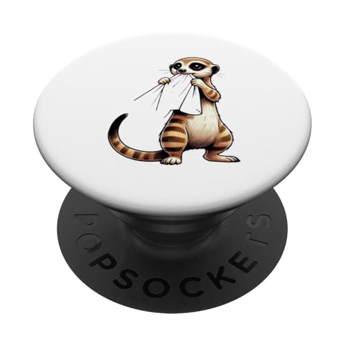 Erdmännchen Erdmännchen Liebhaber Süß Tierliebhaber PopSockets Klebender PopGrip Erdmännchen Erdmännchen Liebhaber Süß Tierliebhaber PopSockets Klebender PopGrip von Erdmännchen Surikate Tierliebhaber Mangusten
