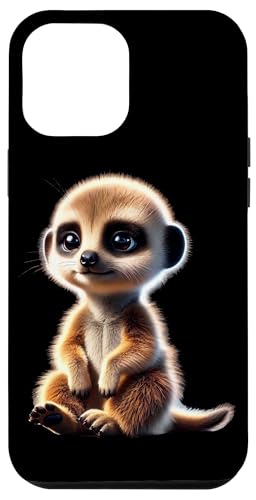 Erdmännchen Erdmännchen Liebhaber Süß Tierliebhaber Retro Hülle für iPhone 12 Pro Max von Erdmännchen Surikate Tierliebhaber Mangusten