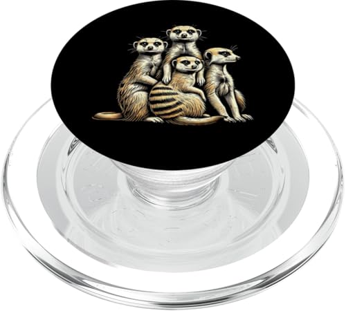 Erdmännchen Erdmännchen Liebhaber Süß Tierliebhaber Retro PopSockets PopGrip für MagSafe Erdmännchen Erdmännchen Liebhaber Süß Tierliebhaber Retro PopSockets PopGrip für MagSafe von Erdmännchen Surikate Tierliebhaber Mangusten