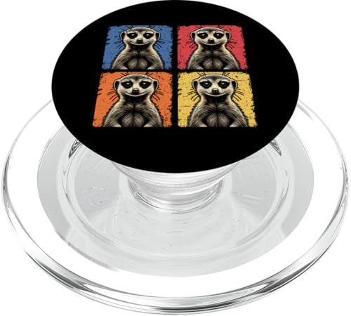 Erdmännchen Erdmännchen Liebhaber Süß Tierliebhaber Retro PopSockets PopGrip für MagSafe Erdmännchen Erdmännchen Liebhaber Süß Tierliebhaber Retro PopSockets PopGrip für MagSafe von Erdmännchen Surikate Tierliebhaber Mangusten