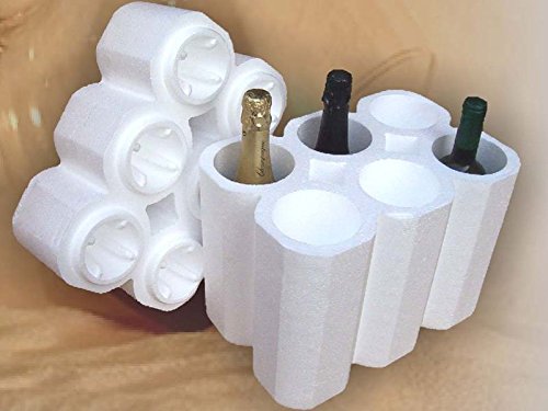 Schutzverpackung Polystyrol Universal für 6 Flaschen (Packung von 30pcs) von Eredi Caimi