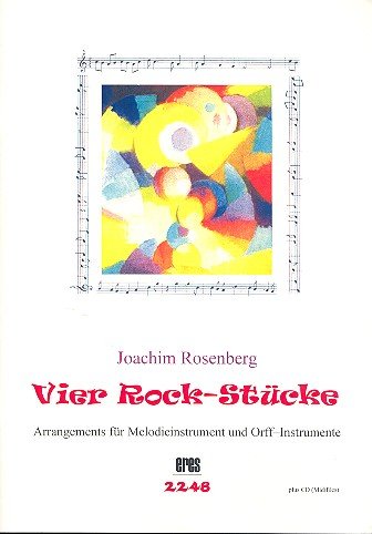 4 Rock-Stücke (+CD-ROM) : für Blockflöte und Orff-Instrumente Partitur und Stimmen von Eres Verlag Horst Schubert