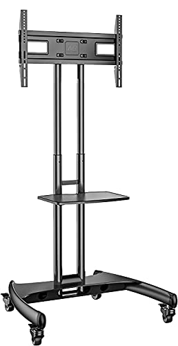 Ergosolid NB AVA1500B Standfuß mit Rollen, verstellbar, für LCD/LED/Plasma-TV bis 45,5 kg, Schwarz von Ergosolid