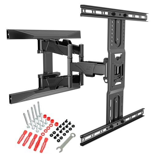 Ergosolid schwenkbar, robust, für Bildschirme von 45 bis 75 Zoll (11,9 cm), LED, LCD, TV-Halterung mit VESA max. 600 x 400 mm, bis 45,5 kg, TÜV GS Zertifikat, 2020-P6, schwarz von Ergosolid