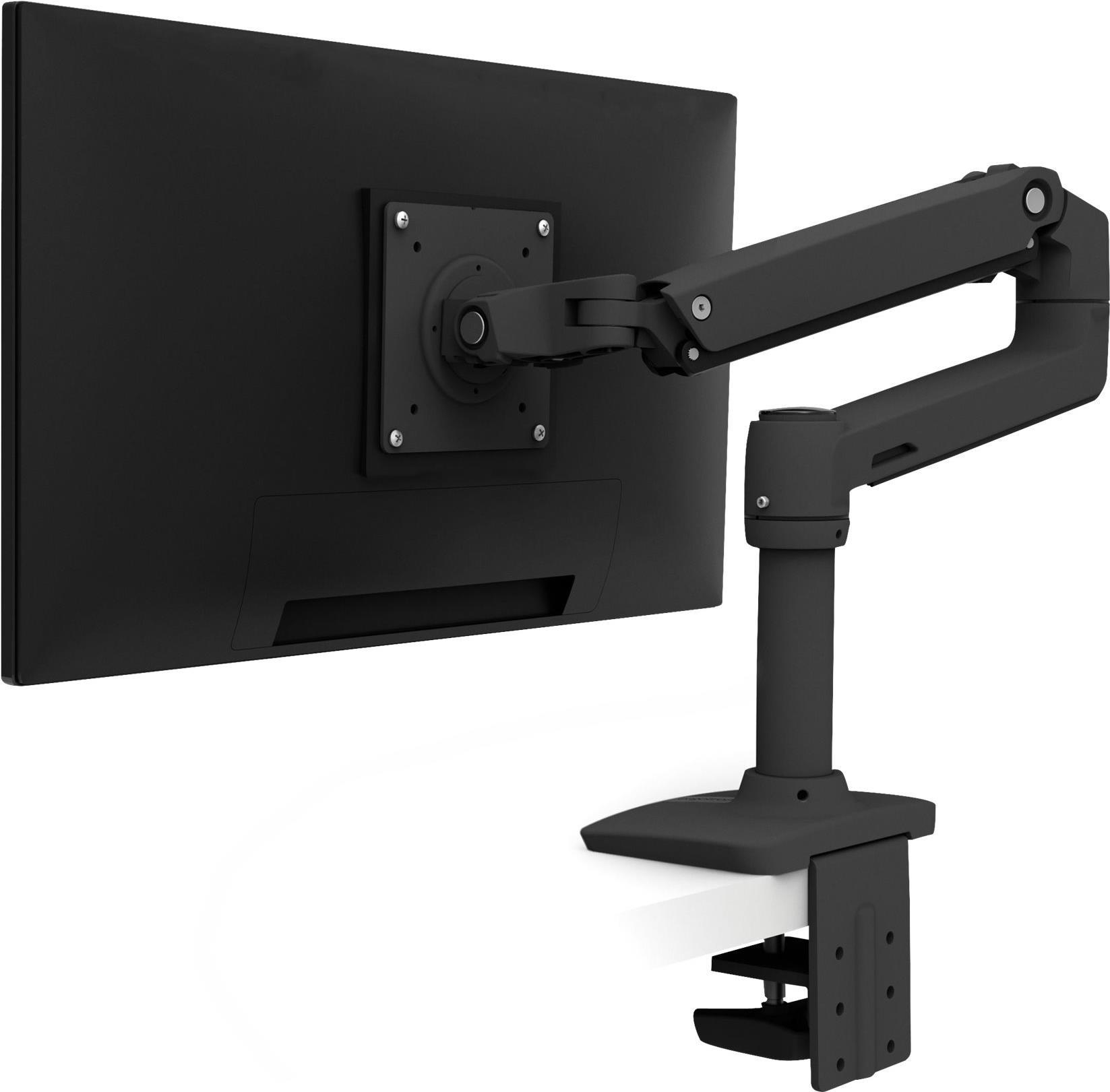 ERGOTRON LX Monitor Arm in Schwarz - Monitor Tischhalterung mit patentierter CF-Technologie für Bildschirme bis 86,40cm (34) und 3,2-11,3 kg, VESA Standard von Ergotron