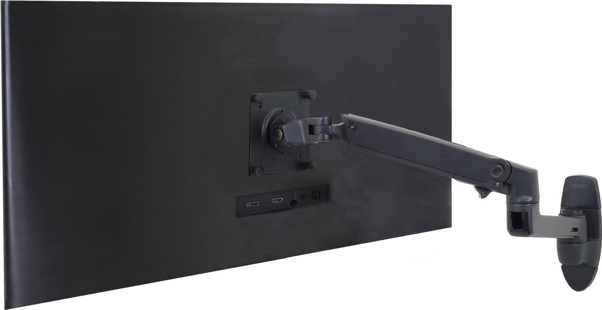ERGOTRON LX Monitor Arm in Schwarz - Monitor Wandhalterung mit patentierter CF-Technologie für Bildschirme bis 86,40cm (34)  und 3,2-11,3 kg, VESA Standard (45-243-224) von Ergotron