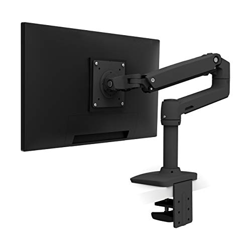 ERGOTRON LX Monitor Halterung in Schwarz, Tischbefestigung – Monitor Arm mit patentierter CF-Technologie für Bildschirme bis 34 Zoll, 3.2–11.3 kg und VESA-Standard von Ergotron