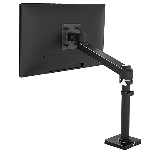 ERGOTRON NX Monitor Arm in Schwarz - Tischhalterung für Monitore bis 34 Zoll und 8 kg, manuell höhenverstellbar von 19,9-44,7 cm, VESA-Standard, 5 Jahre Garantie von Ergotron